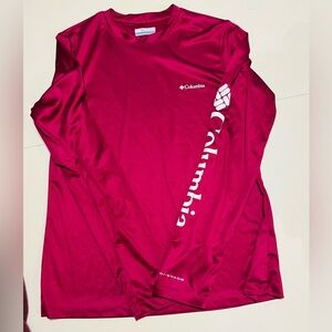 Columbia Fuchsia Long Sleeve Performance Shirt